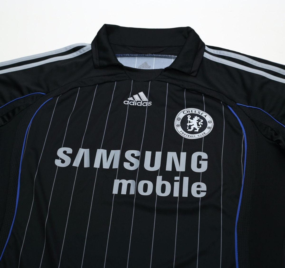 2006/07 DROGBA #11 Chelsea Vintage adidas UCL Away Football Shirt Jersey (M)