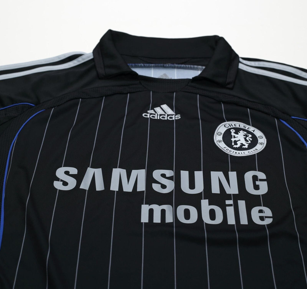 2006/07 DROGBA #11 Chelsea Vintage adidas UCL Away Football Shirt Jersey (M)