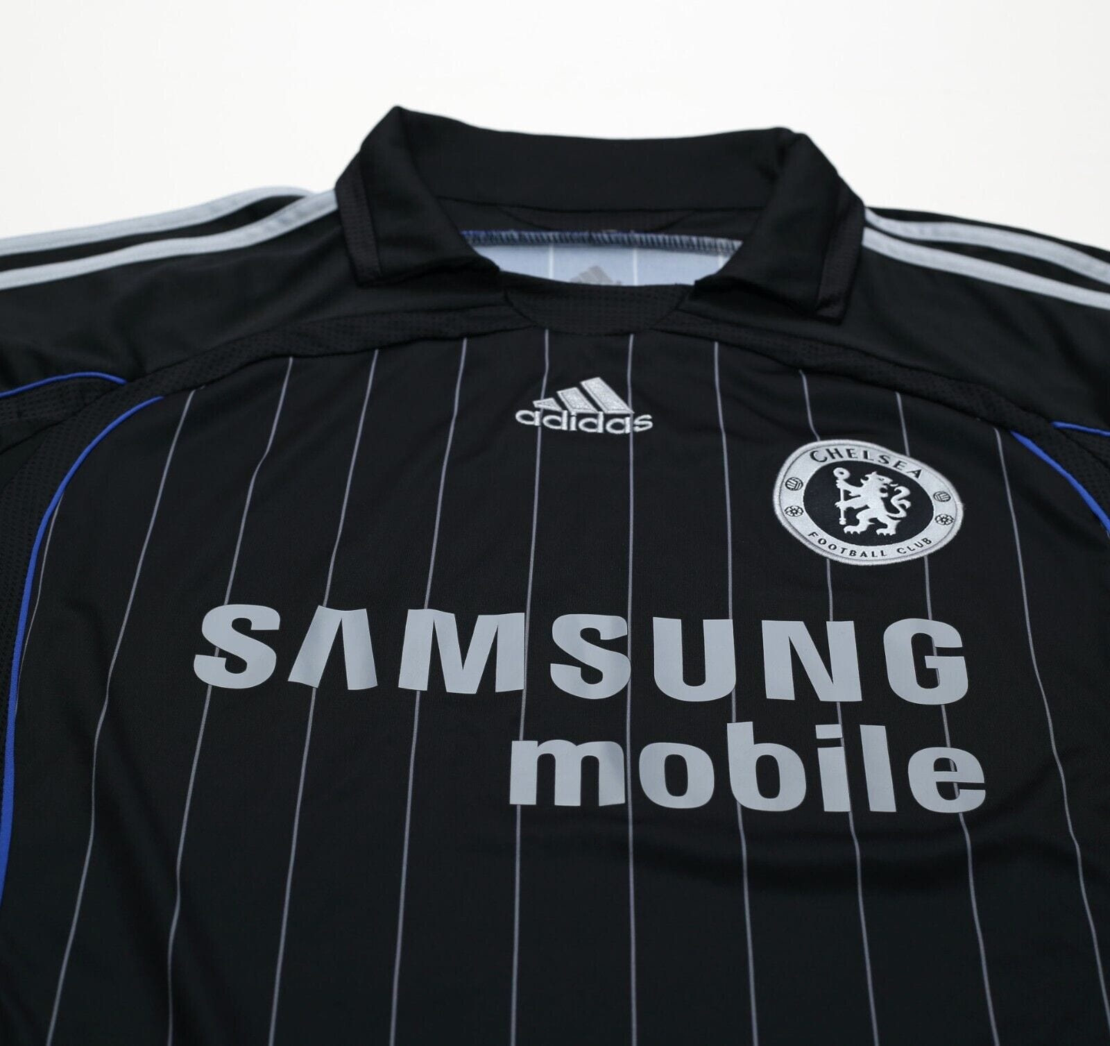 2006/07 DROGBA #11 Chelsea Vintage adidas UCL Away Football Shirt Jersey (M)