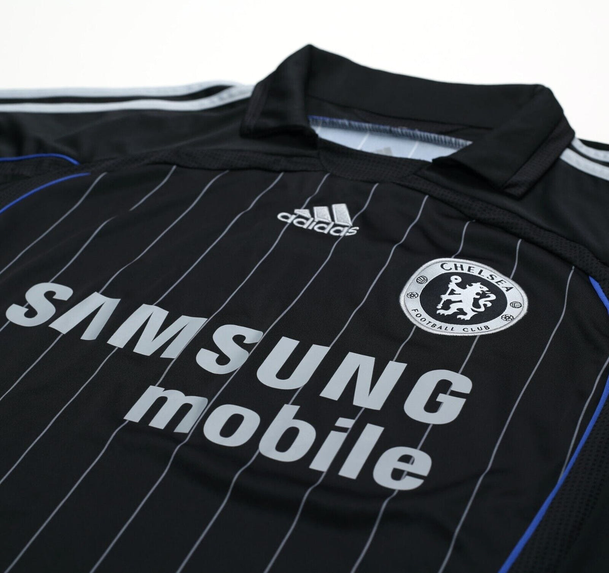 2006/07 DROGBA #11 Chelsea Vintage adidas UCL Away Football Shirt Jersey (M)