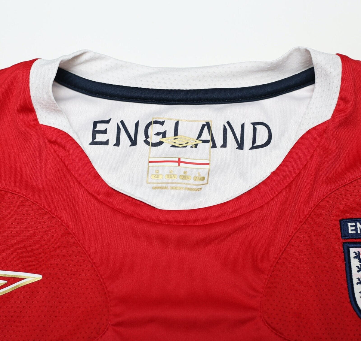 2006/07 ENGLAND Vintage Umbro Football Training Shirt (M) WC 2006