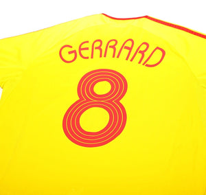 2006/07 GERRARD #8 Liverpool Vintage adidas Away Football Shirt Jersey (L)