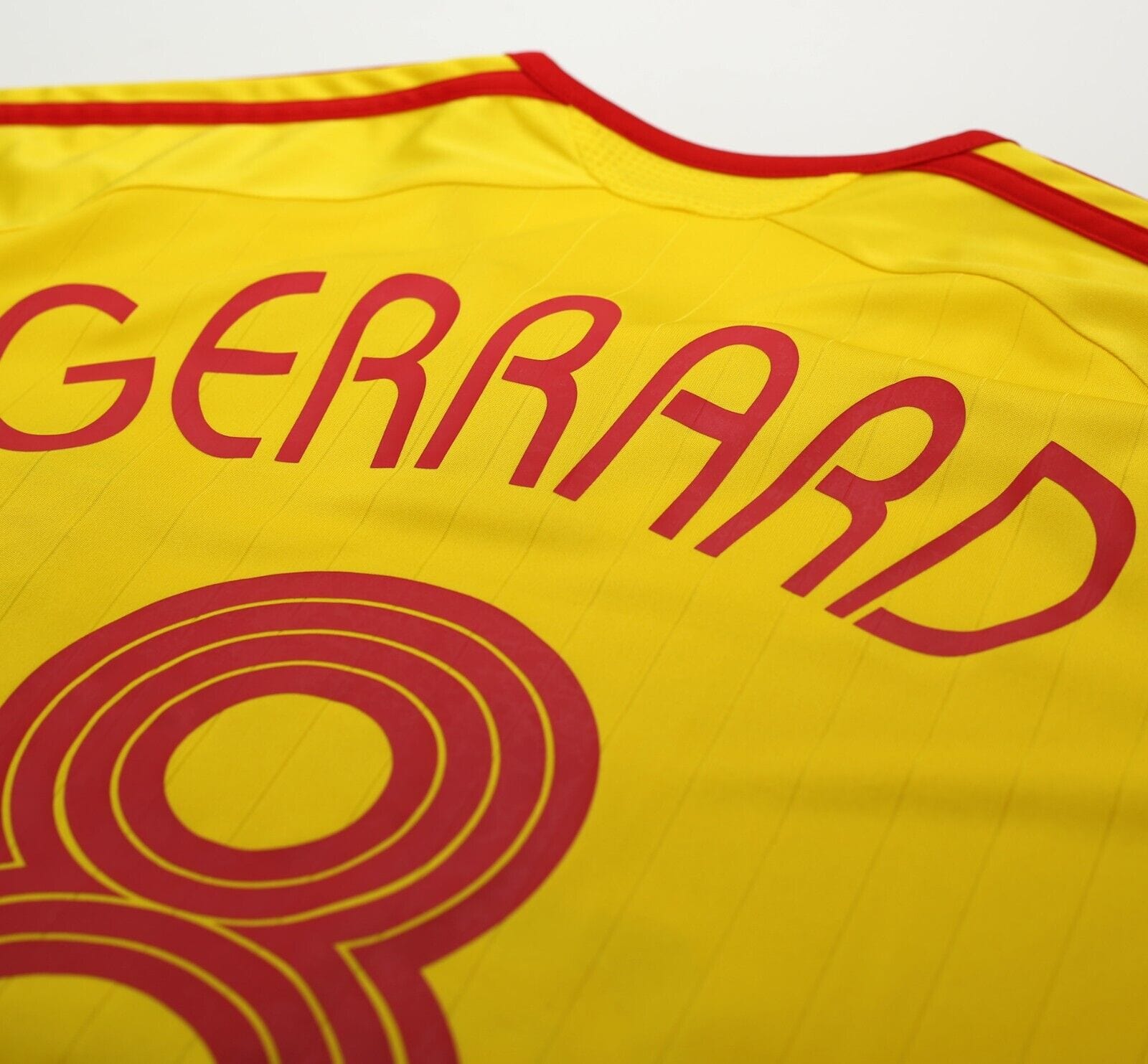 2006/07 GERRARD #8 Liverpool Vintage adidas Away Football Shirt Jersey (XL)