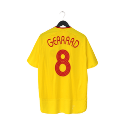2006/07 Gerrard #8 Liverpool Vintage adidas Away Football Shirt (L)