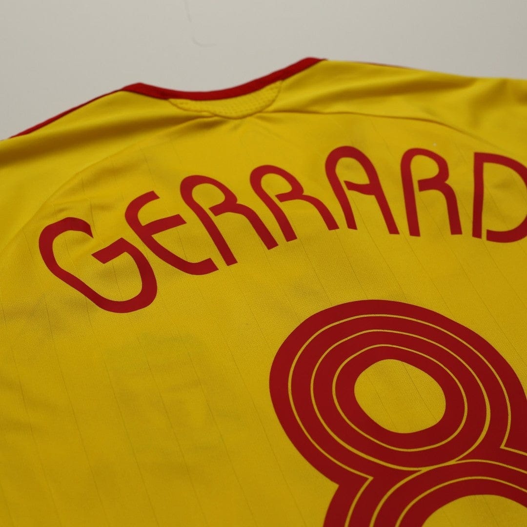 2006/07 Gerrard #8 Liverpool Vintage adidas Away Football Shirt (L)