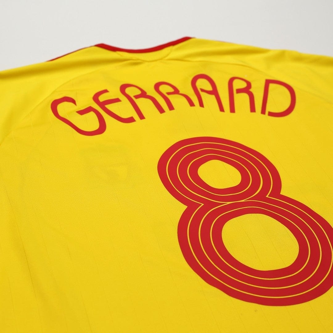 2006/07 Gerrard #8 Liverpool Vintage adidas Away Football Shirt (L)