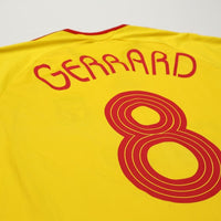 2006/07 Gerrard #8 Liverpool Vintage adidas Away Football Shirt (L)