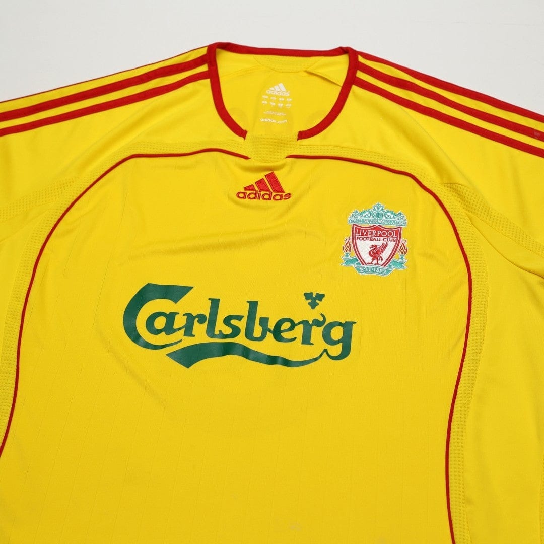 2006/07 Gerrard #8 Liverpool Vintage adidas Away Football Shirt (L)