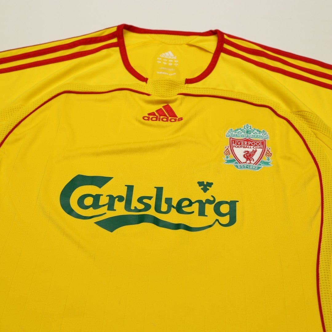 2006/07 Gerrard #8 Liverpool Vintage adidas Away Football Shirt (L)
