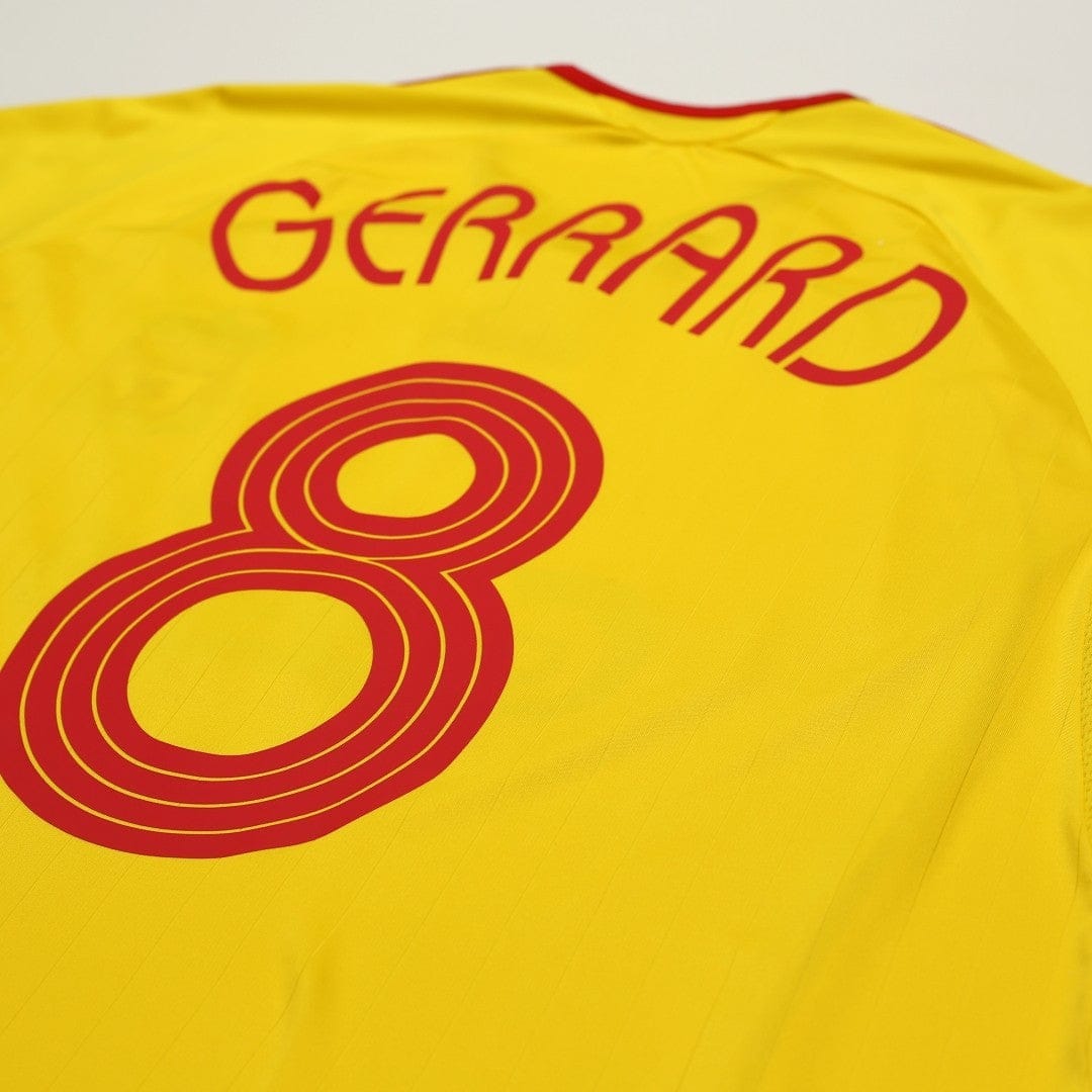 2006/07 Gerrard #8 Liverpool Vintage adidas Away Football Shirt (L)