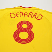 2006/07 Gerrard #8 Liverpool Vintage adidas Away Football Shirt (L)