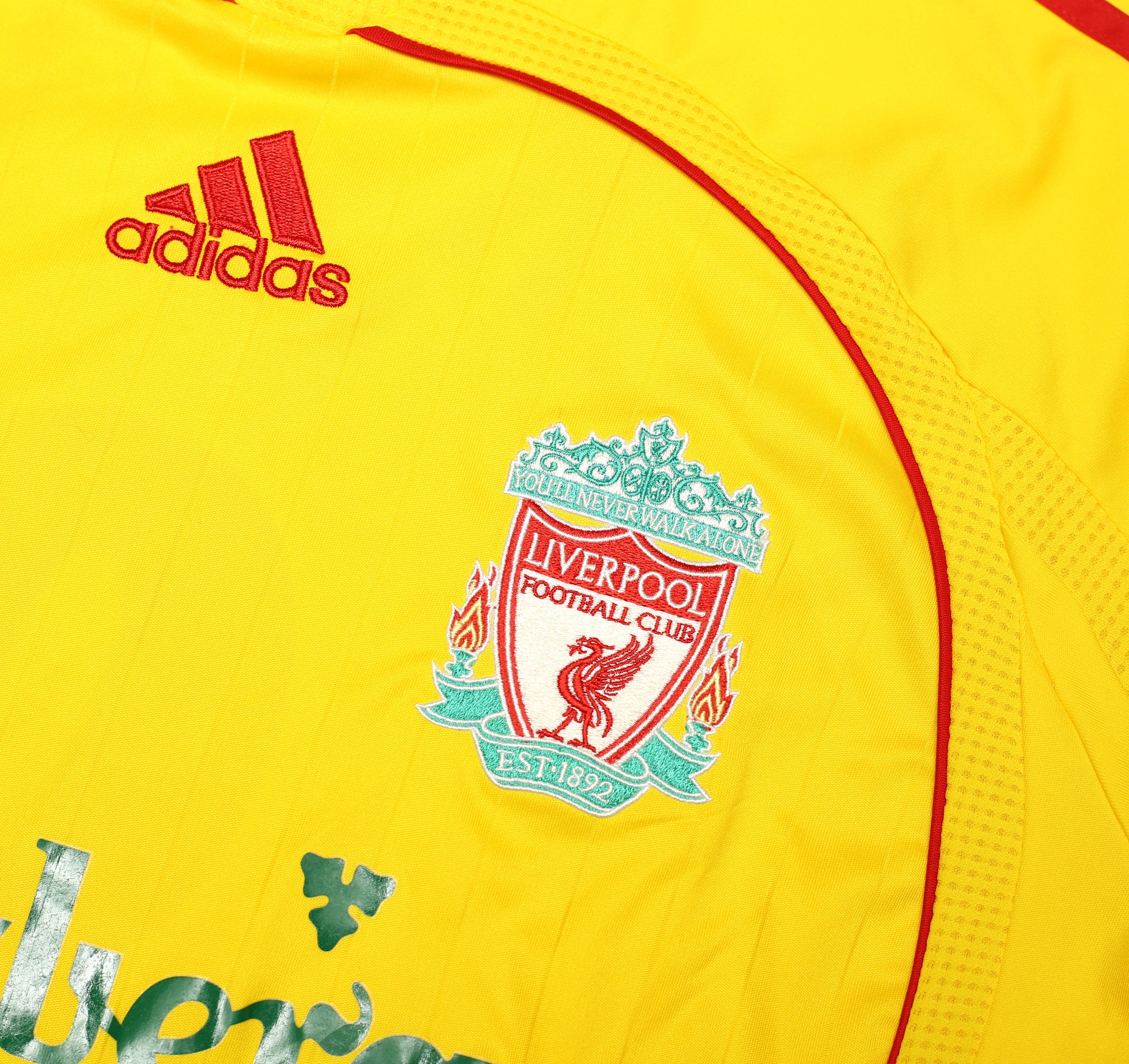 2006/07 GERRARD #8 Liverpool Vintage adidas Away Football Shirt (S)