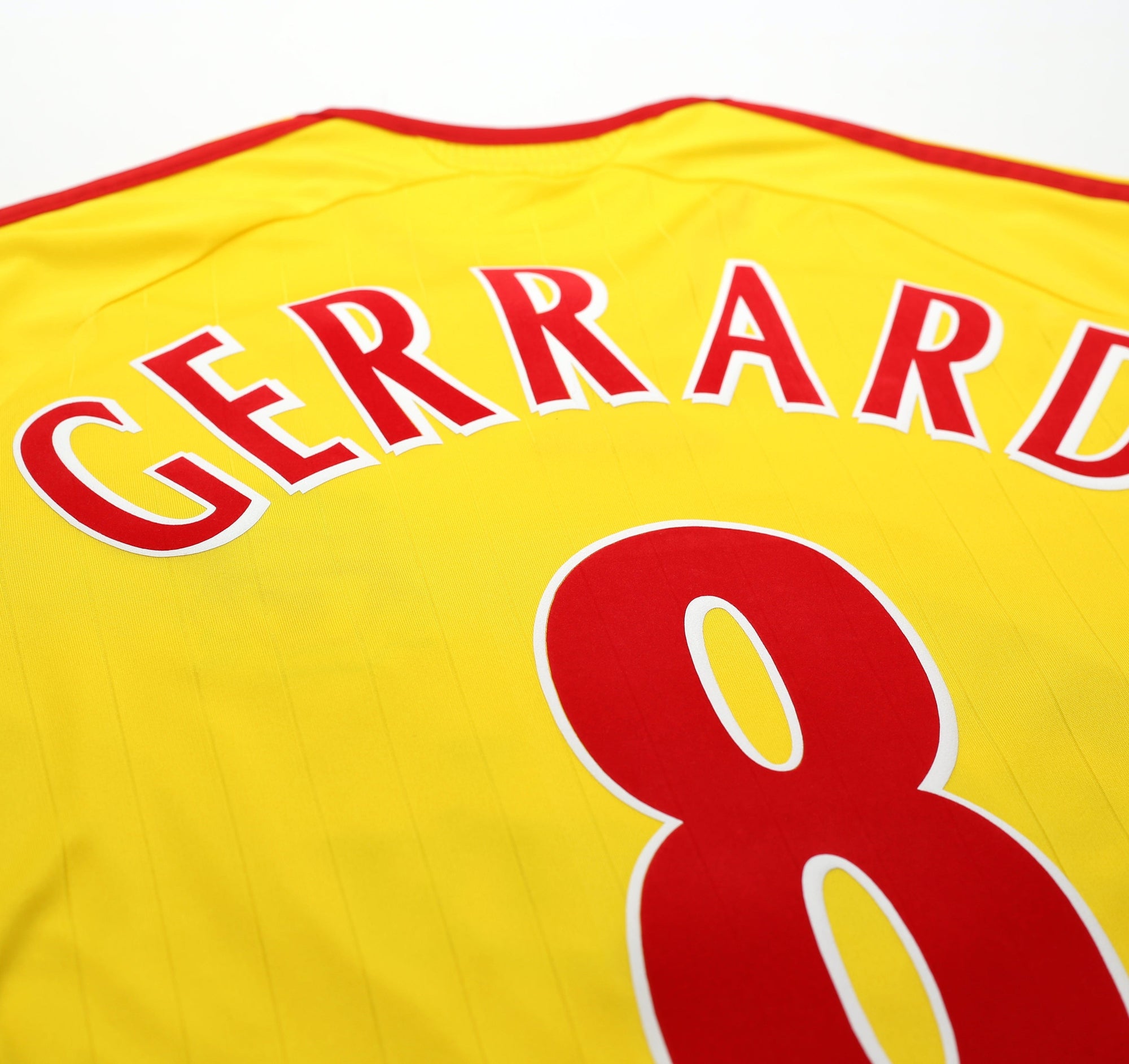 2006/07 GERRARD #8 Liverpool Vintage adidas Away Football Shirt (S)