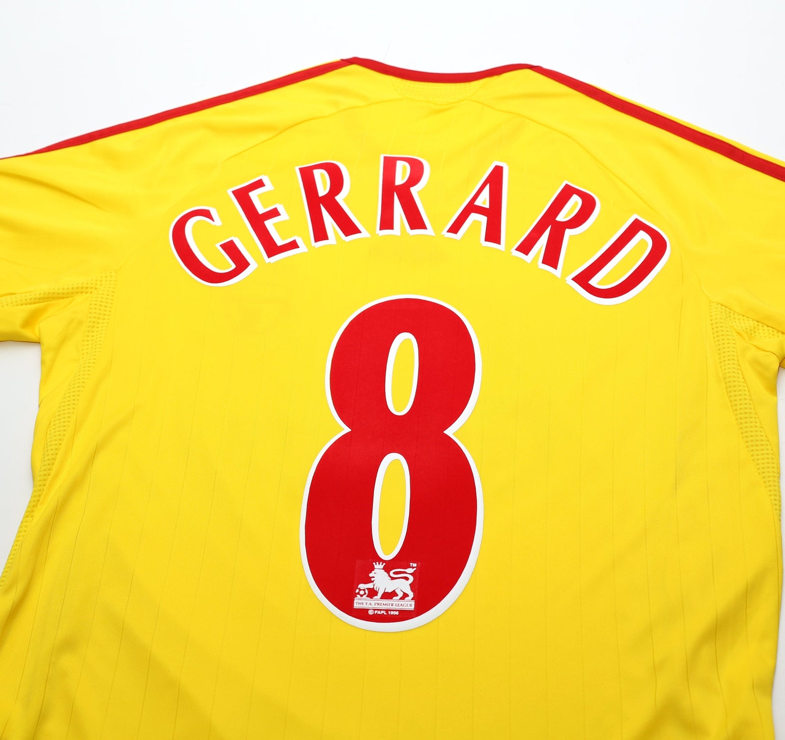 2006/07 GERRARD #8 Liverpool Vintage adidas Away Football Shirt (S)