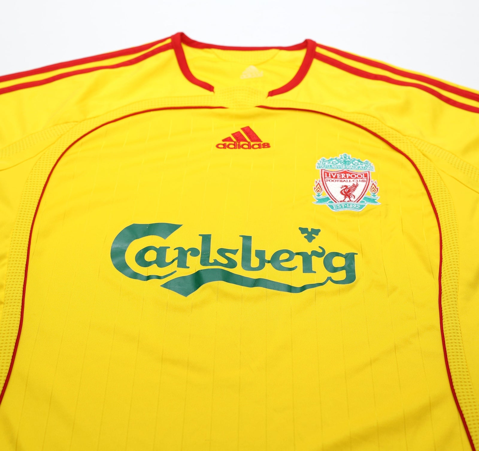 2006/07 GERRARD #8 Liverpool Vintage adidas Away Football Shirt (S)