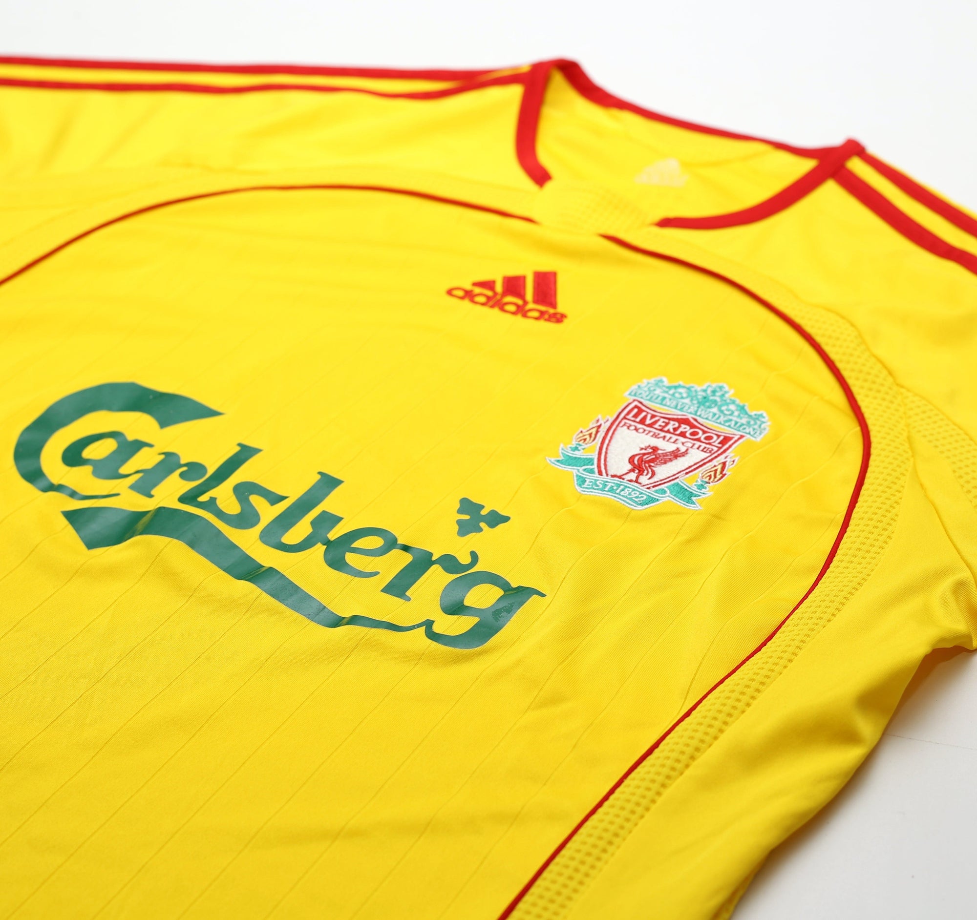 2006/07 GERRARD #8 Liverpool Vintage adidas Away Football Shirt (S)