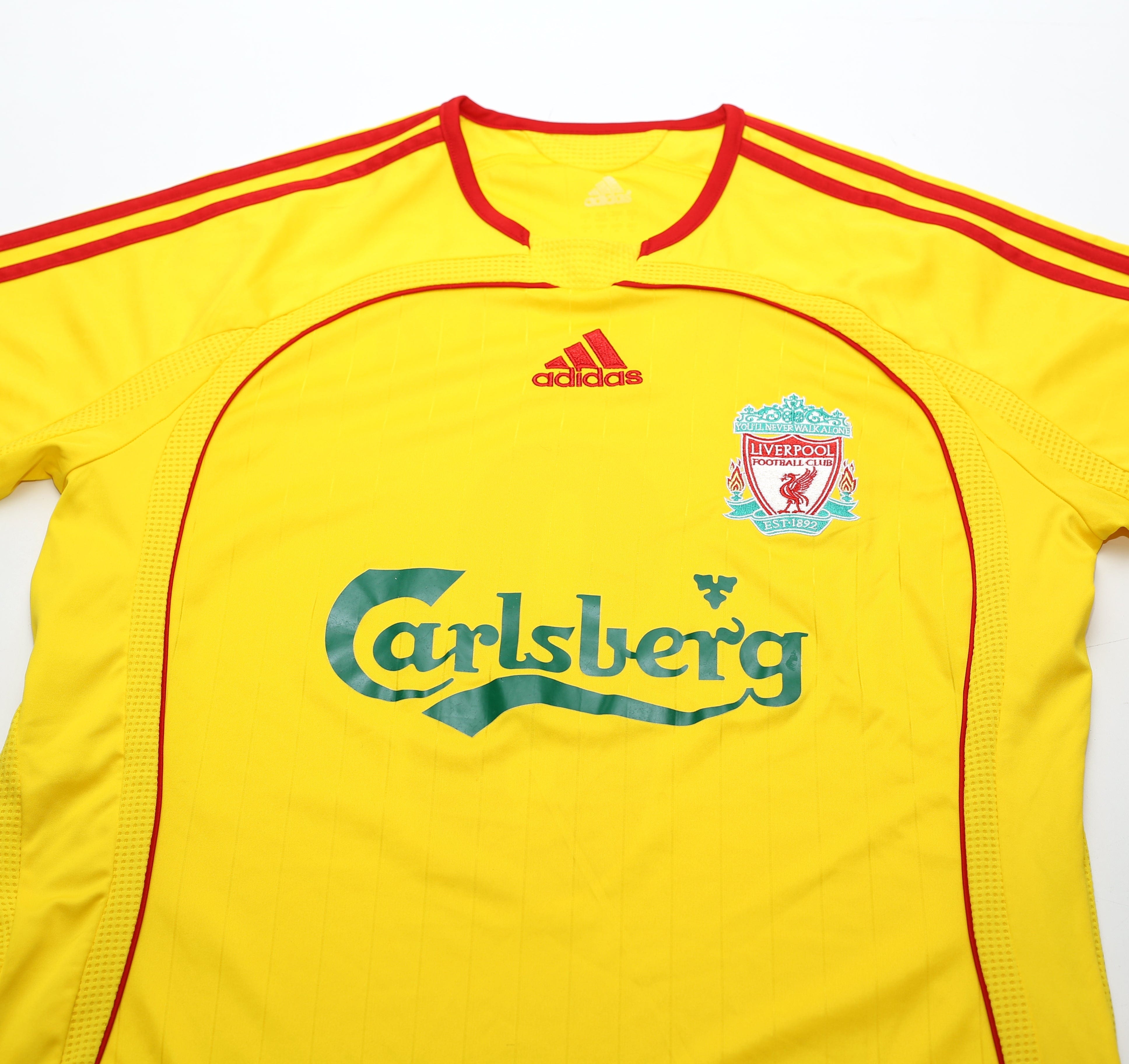 2006/07 GERRARD #8 Liverpool Vintage adidas Away Football Shirt (S)