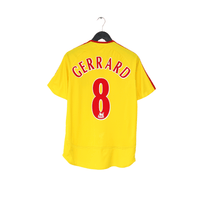 2006/07 GERRARD #8 Liverpool Vintage adidas Away Football Shirt (S)