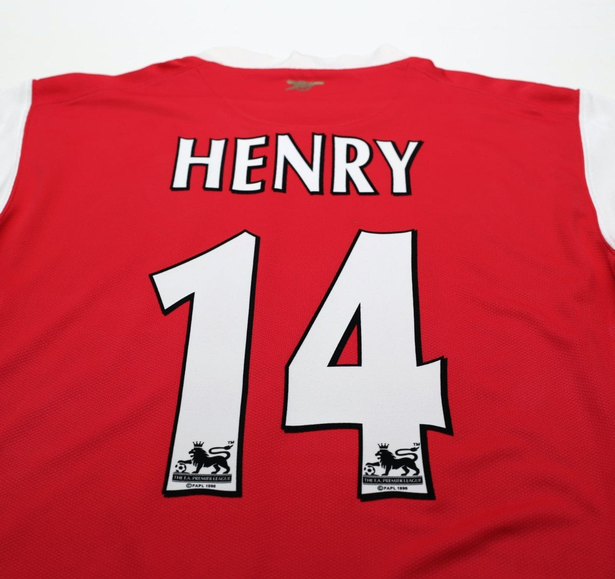 2006/07 HENRY #14 Arsenal Vintage Nike Home Football Shirt (M)