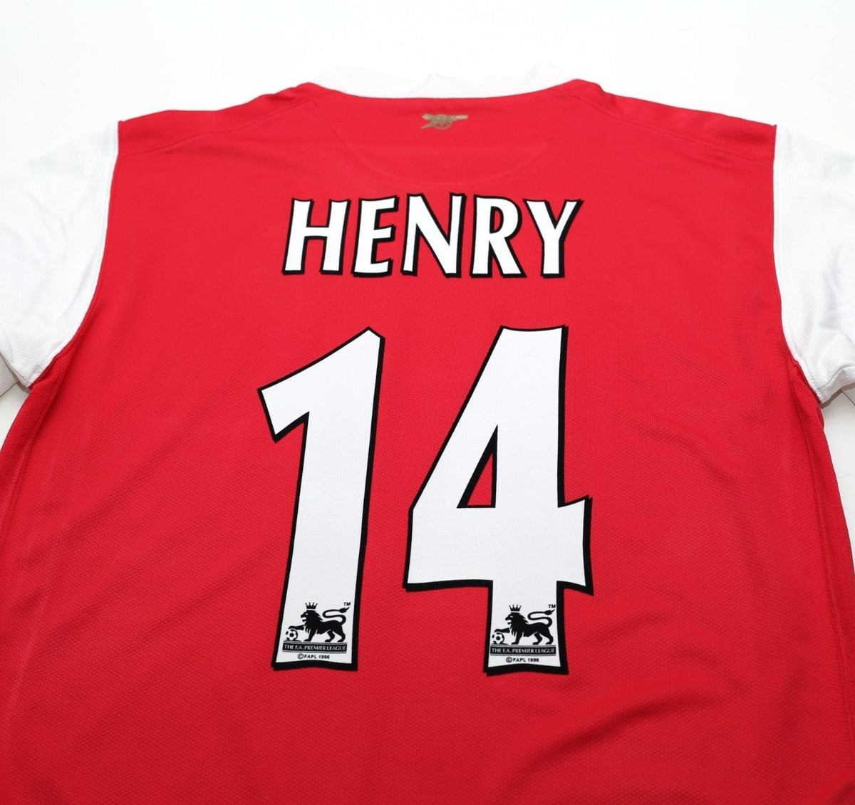 2006/07 HENRY #14 Arsenal Vintage Nike Home Football Shirt (M)