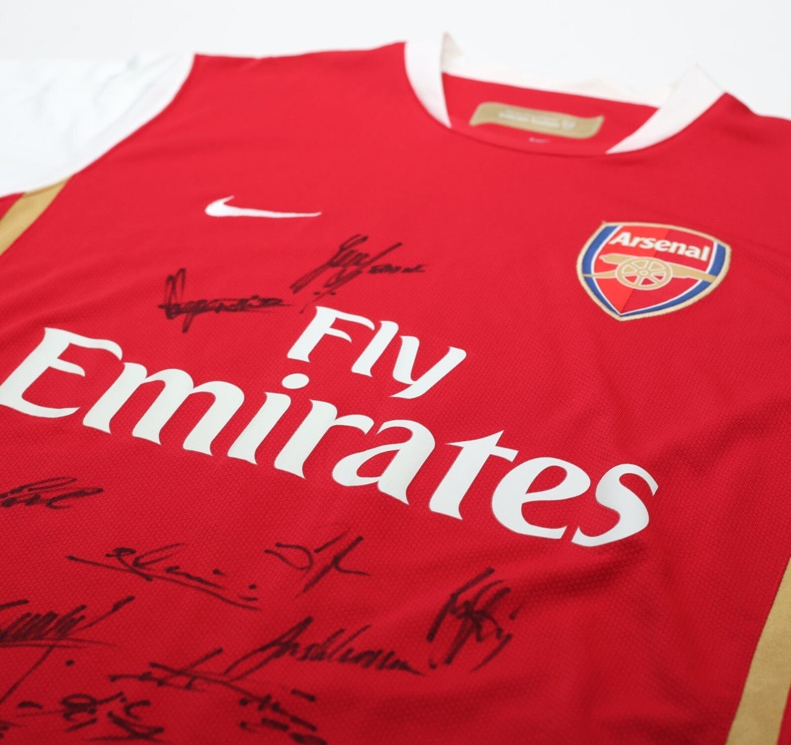 2006/07 HENRY #14 Arsenal Vintage Nike Home Football Shirt (M) SIGNED