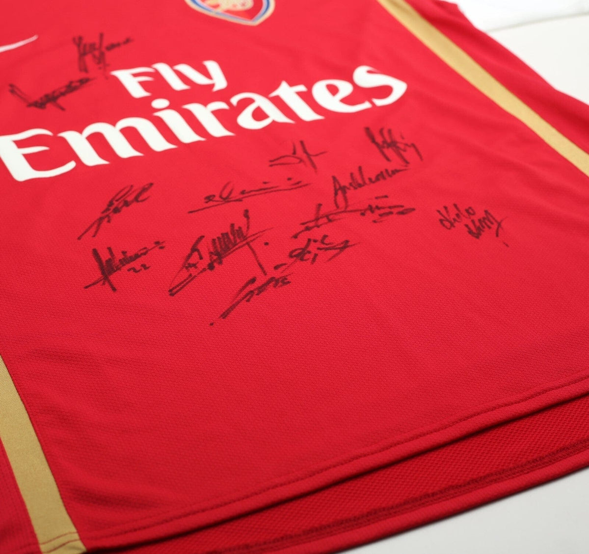 2006/07 HENRY #14 Arsenal Vintage Nike Home Football Shirt (M) SIGNED