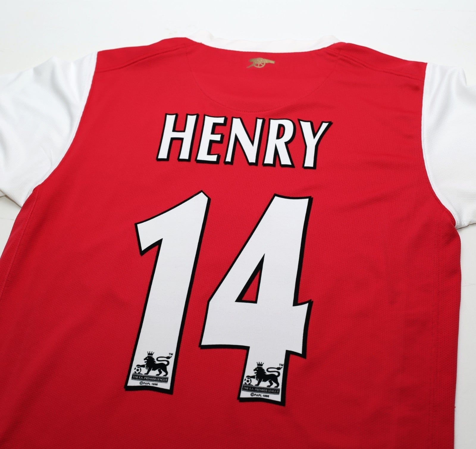 2006/07 HENRY #14 Arsenal Vintage Nike Home Football Shirt (S)