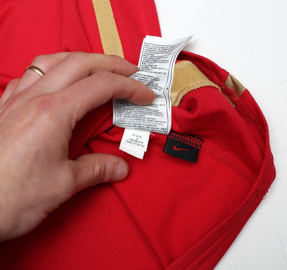 2006/07 HENRY #14 Arsenal Vintage Nike Home Football Shirt (S)