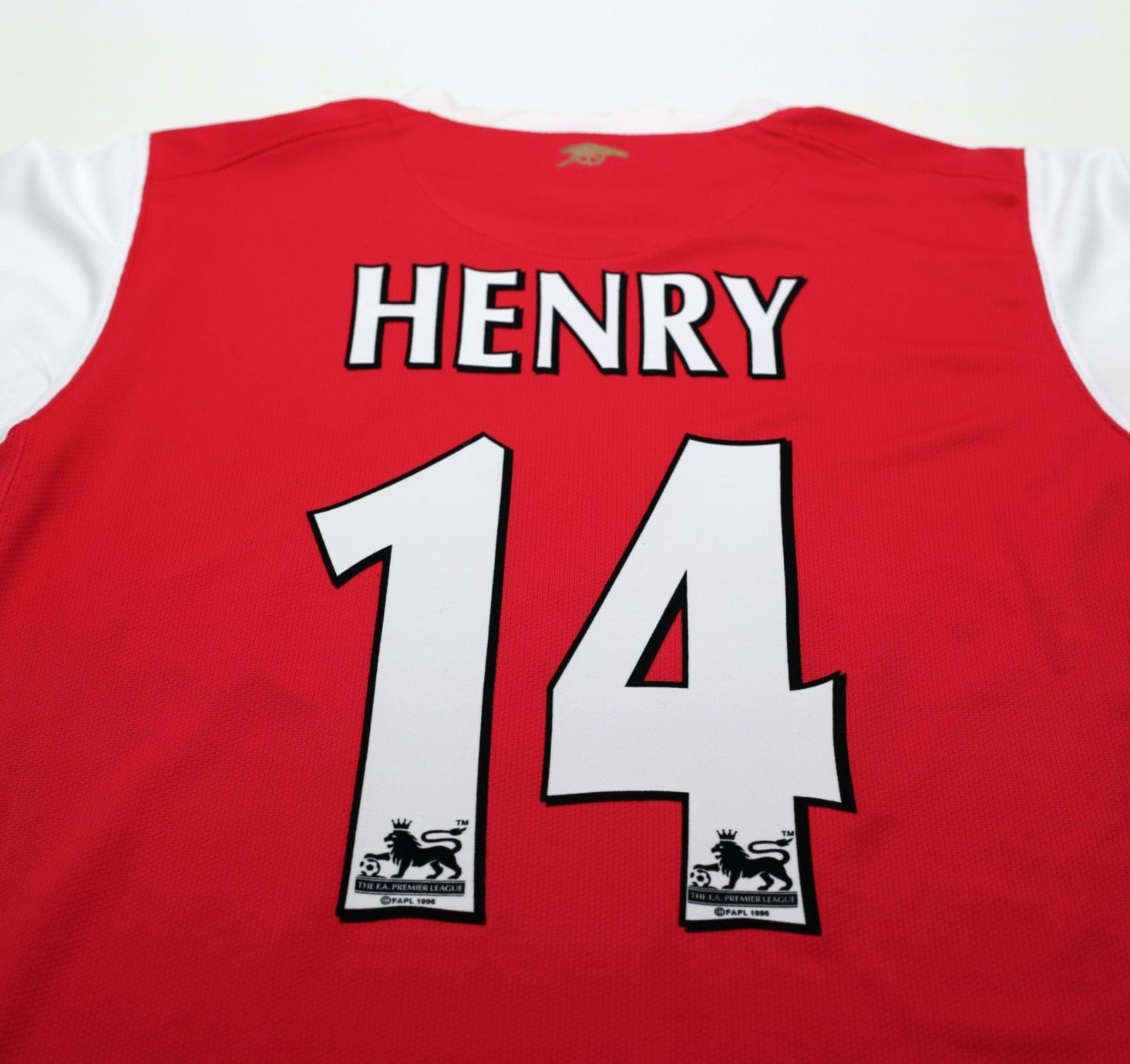 2006/07 HENRY #14 Arsenal Vintage Nike Home Football Shirt (S)