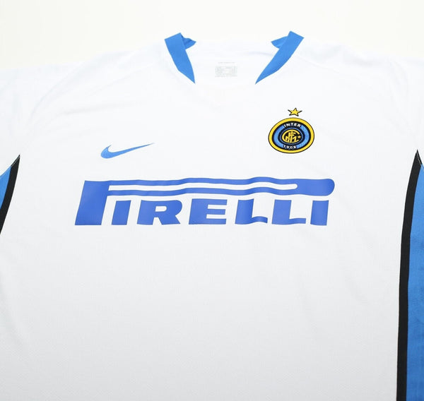 ウェア 05-06s NIKE INTER MILAN AWAY GAME SHIRTS 2005-06 Inter Milan Away Shirt - 6/10 - (L)