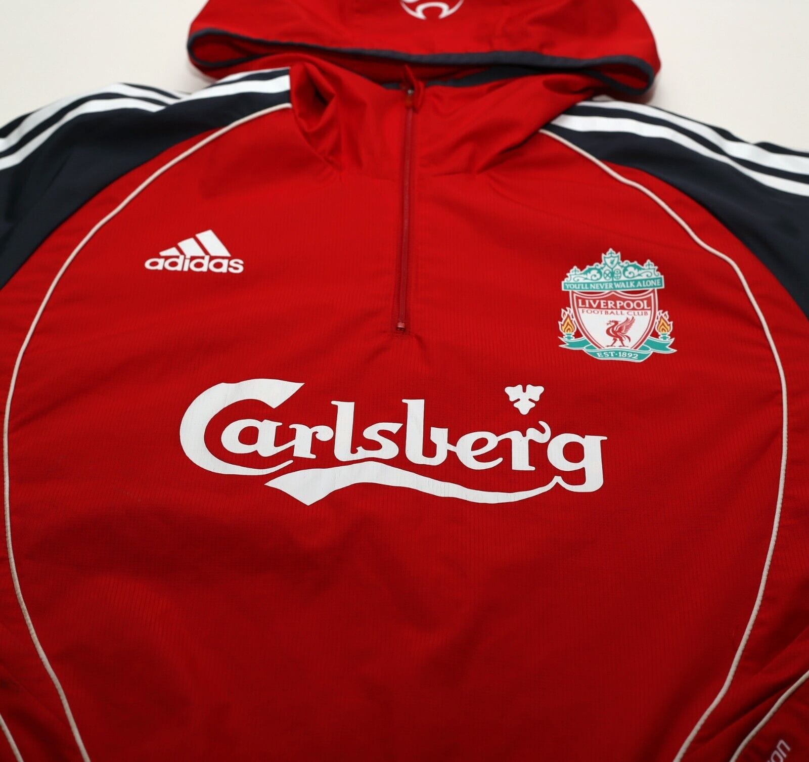 2006/07 LIVERPOOL Vintage adidas Formotion Player Issue Football Jacket (M)