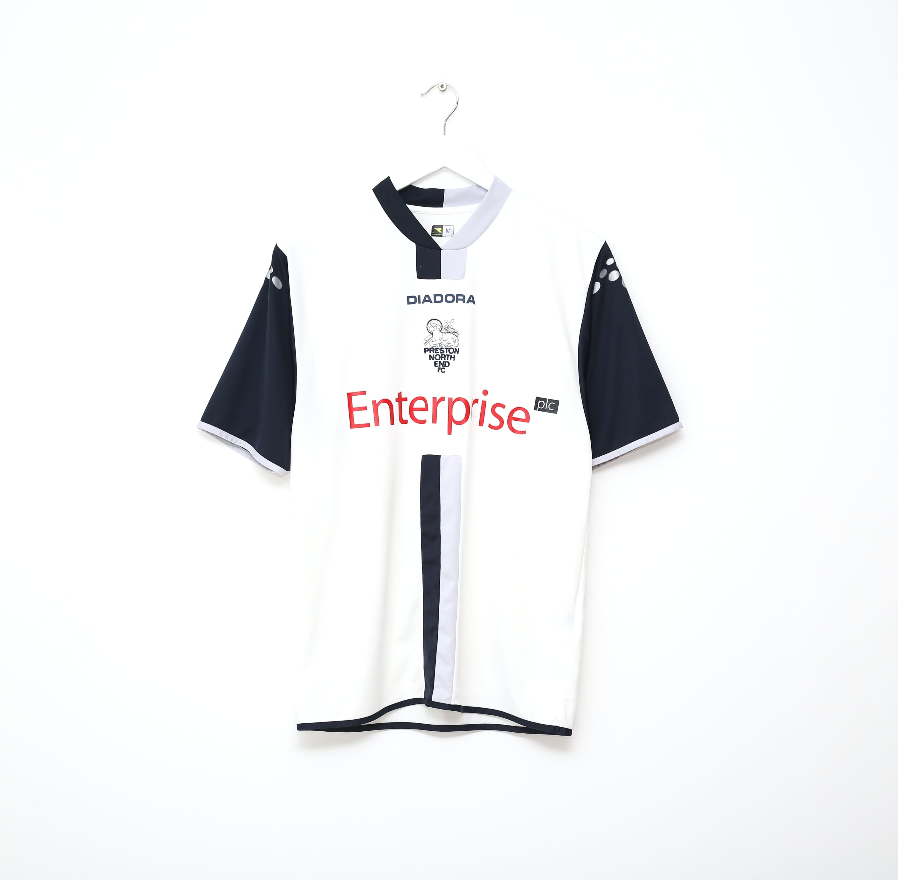 2006/07 PRESTON NORTH END Vintage Diadora Home Football Shirt (M