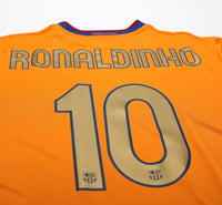 2006/07 RONALDINHO #10 Barcelona Vintage Nike Away Football Shirt Jersey (L)