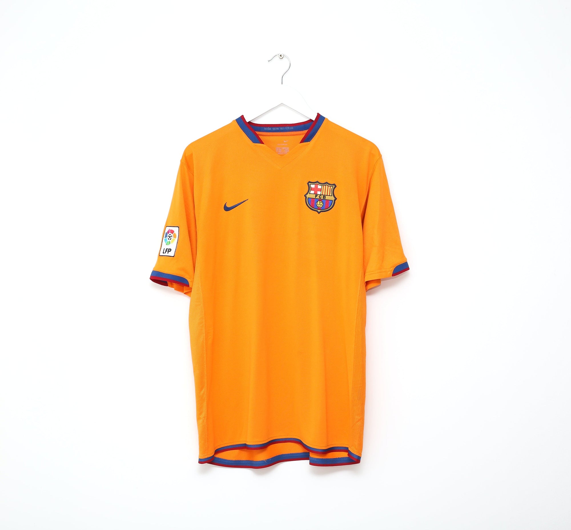2006/07 RONALDINHO #10 Barcelona Vintage Nike Away Football Shirt Jersey (L)
