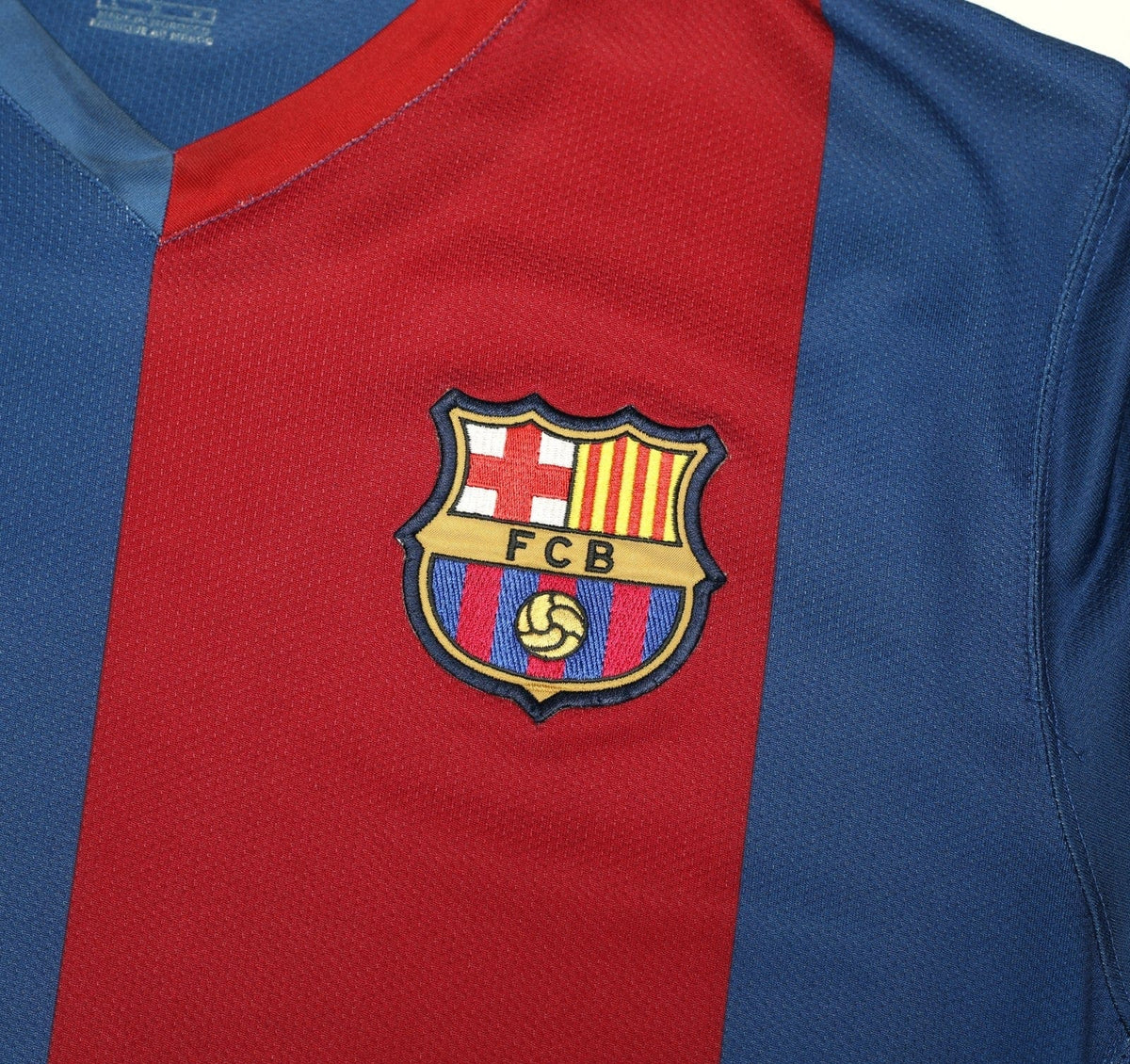 2006/07 RONALDINHO #10 Barcelona Vintage Nike Home Football Shirt (M)