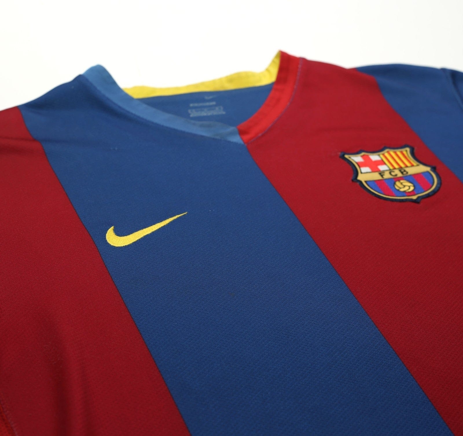 2006/07 RONALDINHO #10 Barcelona Vintage Nike Home Football Shirt (M)