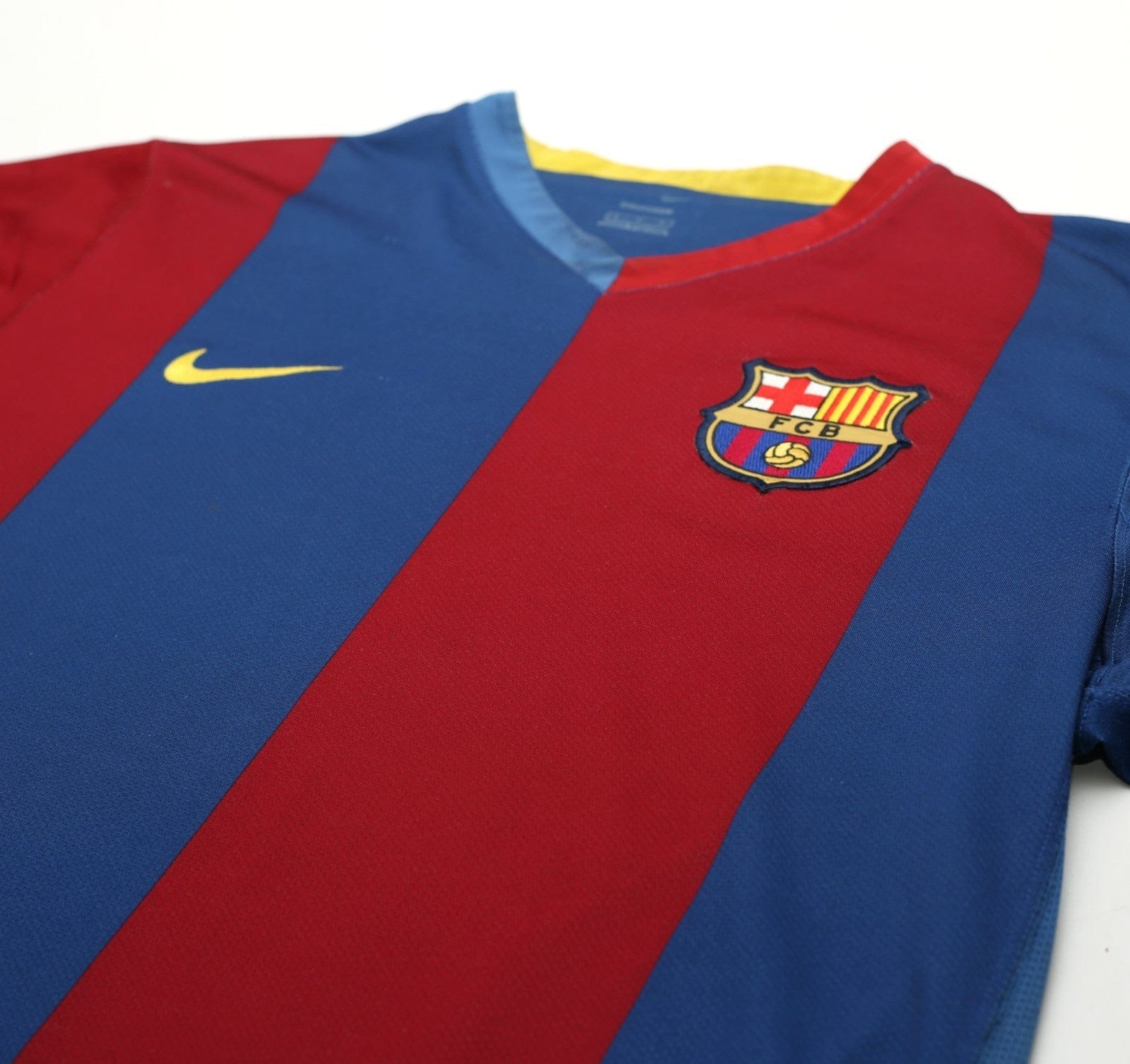 2006/07 RONALDINHO #10 Barcelona Vintage Nike Home Football Shirt (M)