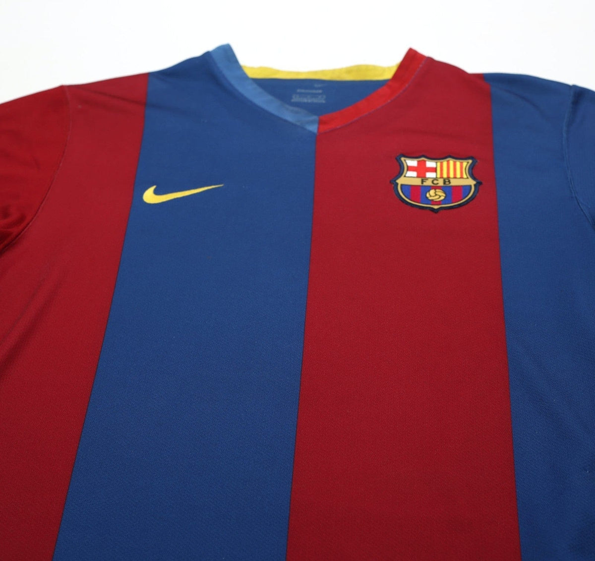 2006/07 RONALDINHO #10 Barcelona Vintage Nike Home Football Shirt (M)