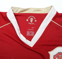 2006/07 RONALDO #7 Manchester United Vintage Nike Home Football Shirt (L)