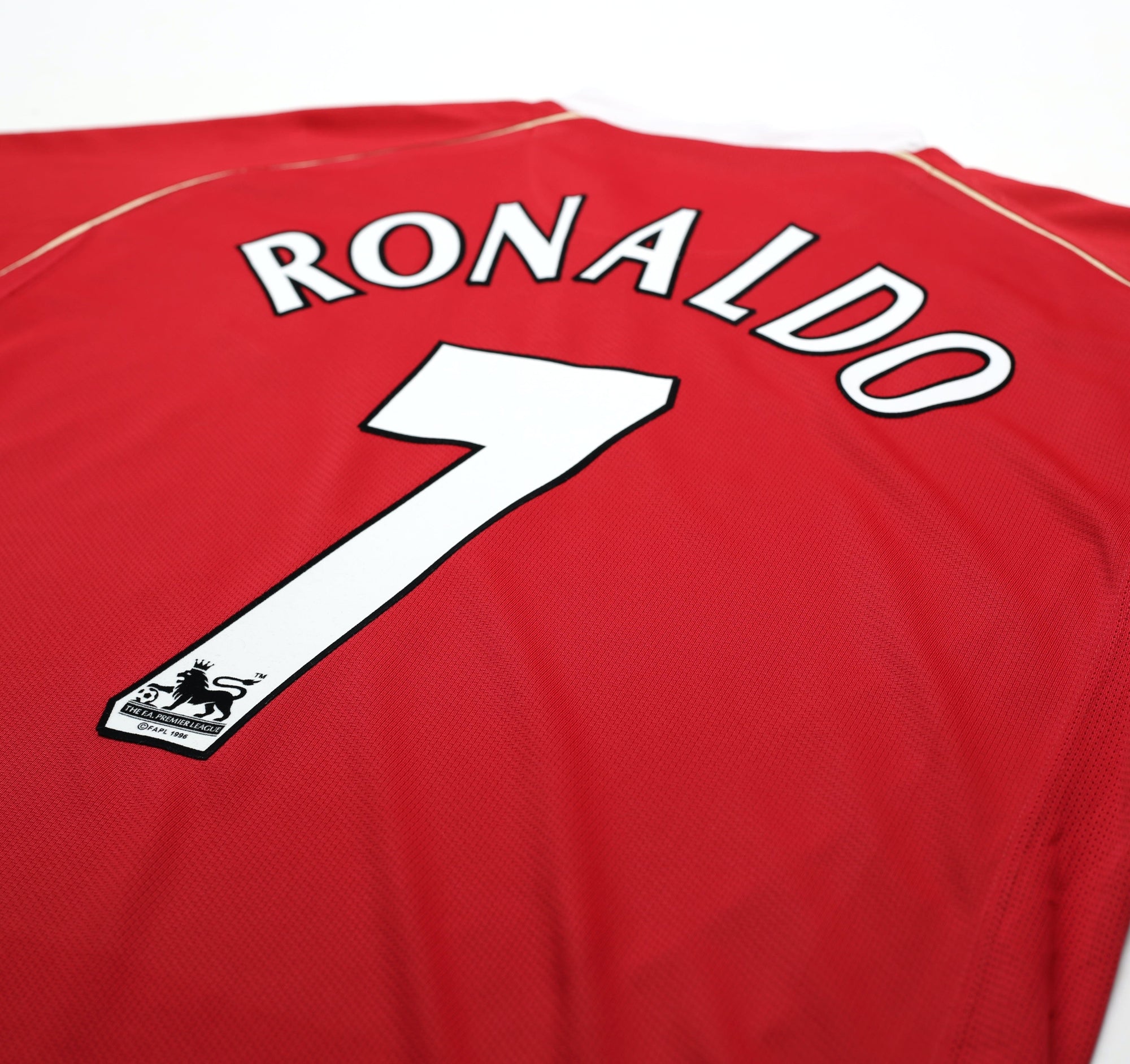 2006/07 RONALDO #7 Manchester United Vintage Nike Home Football Shirt (L)