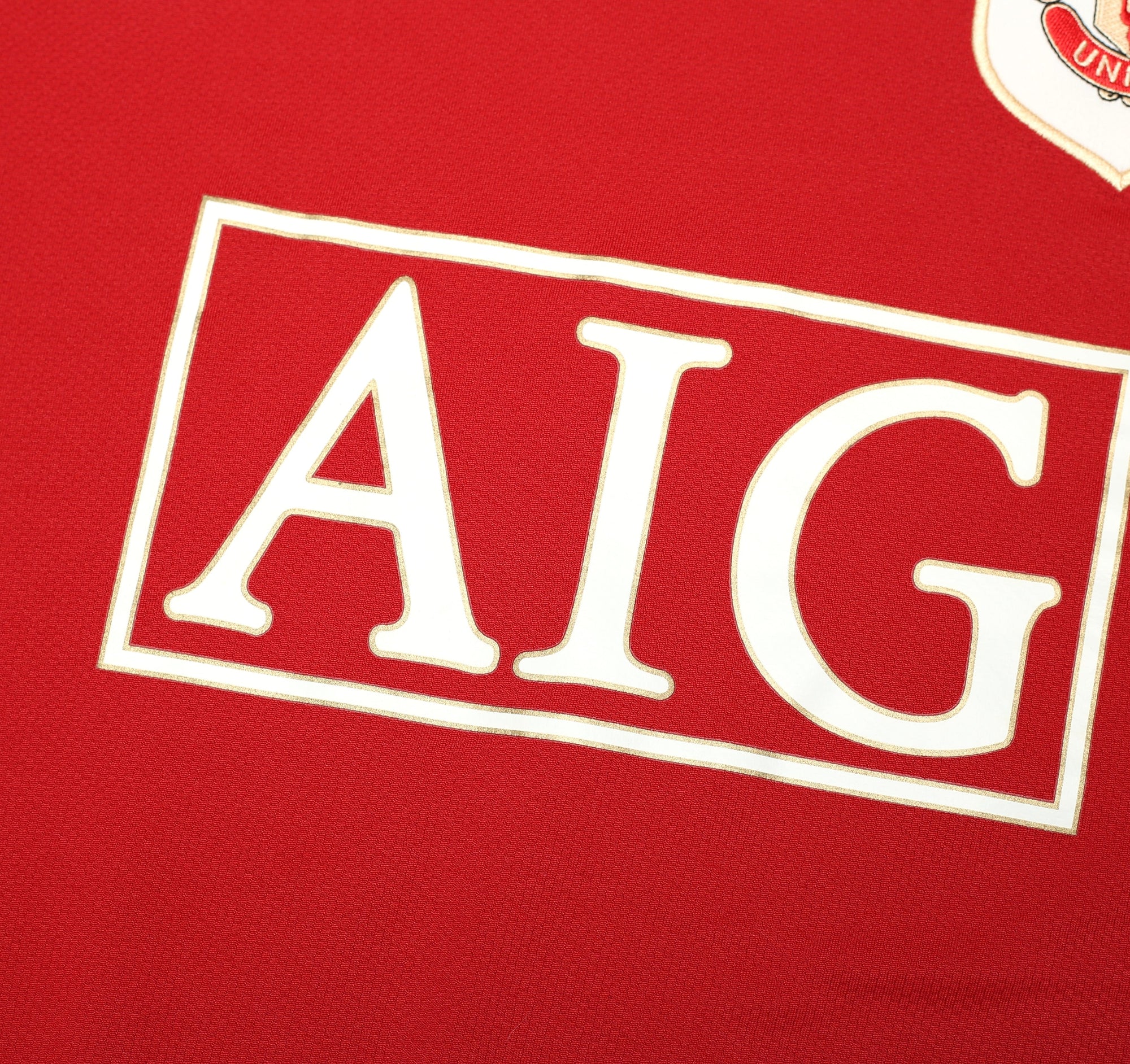 2006/07 RONALDO #7 Manchester United Vintage Nike Home Football Shirt (L)