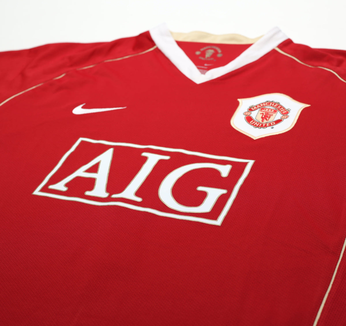 2006/07 RONALDO #7 Manchester United Vintage Nike Home Football Shirt (L)