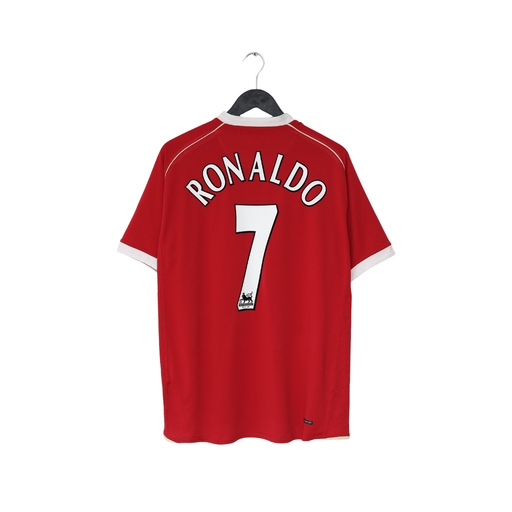 2006/07 RONALDO #7 Manchester United Vintage Nike Home Football Shirt (L)