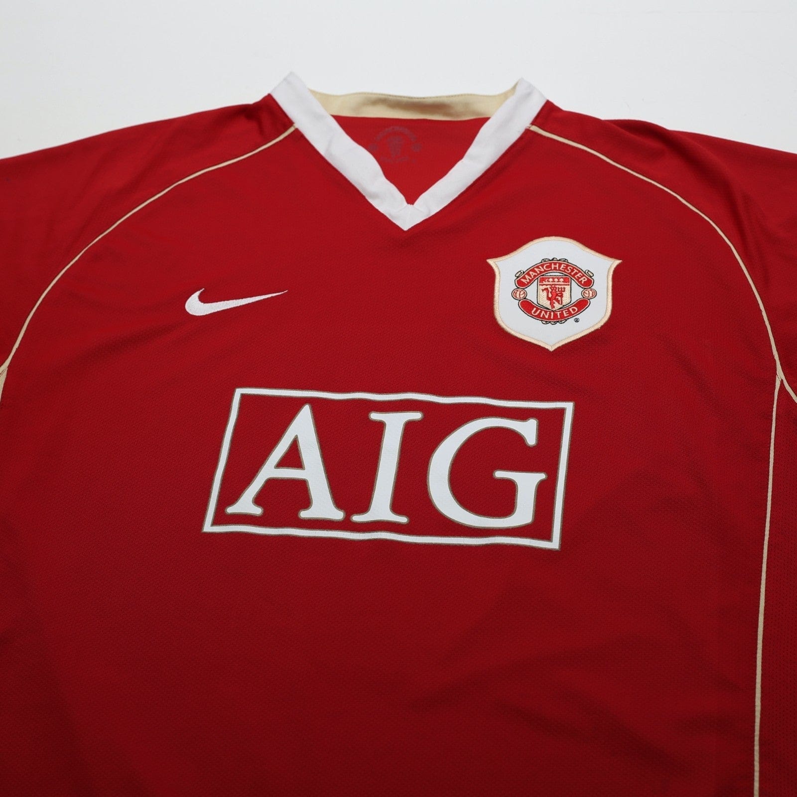 2006/07 Ronaldo #7 Manchester United Vintage Nike Home Football Shirt (L)