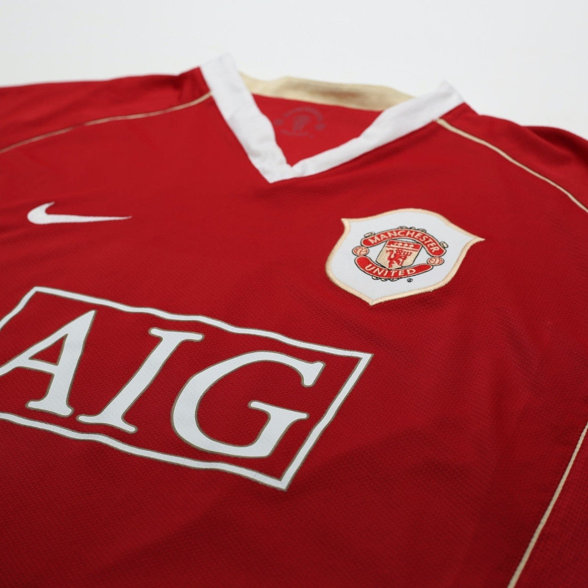 2006/07 Ronaldo #7 Manchester United Vintage Nike Home Football Shirt (L)