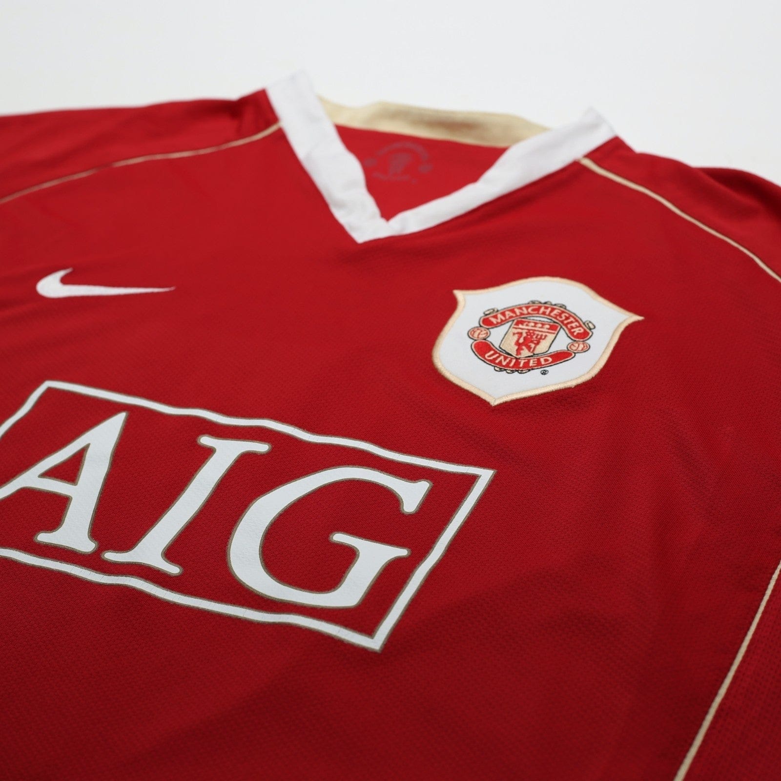 2006/07 Ronaldo #7 Manchester United Vintage Nike Home Football Shirt (L)