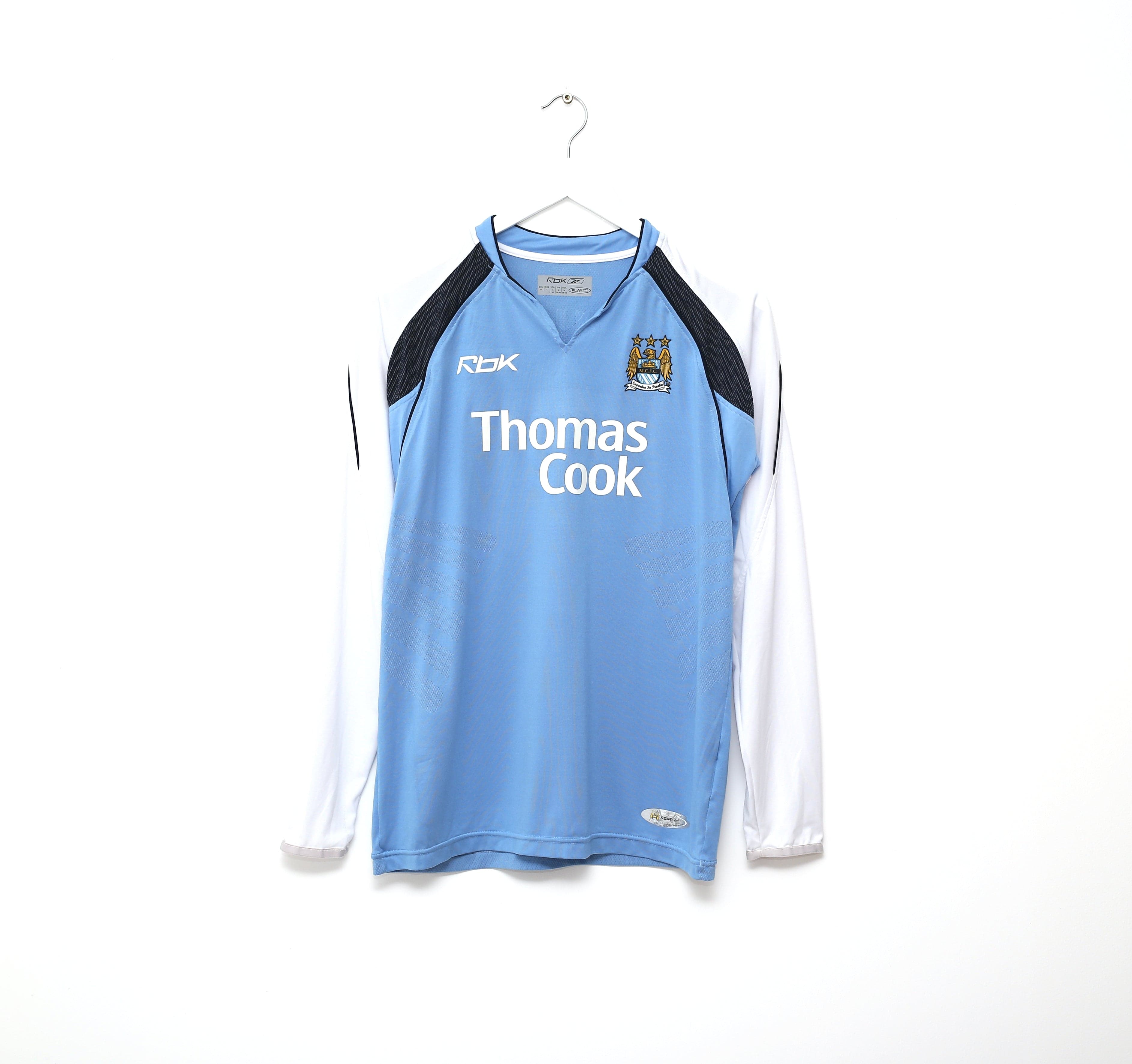 2006/07 SUN JI HAI #17 Manchester City Vintage Reebok Long Sleeve