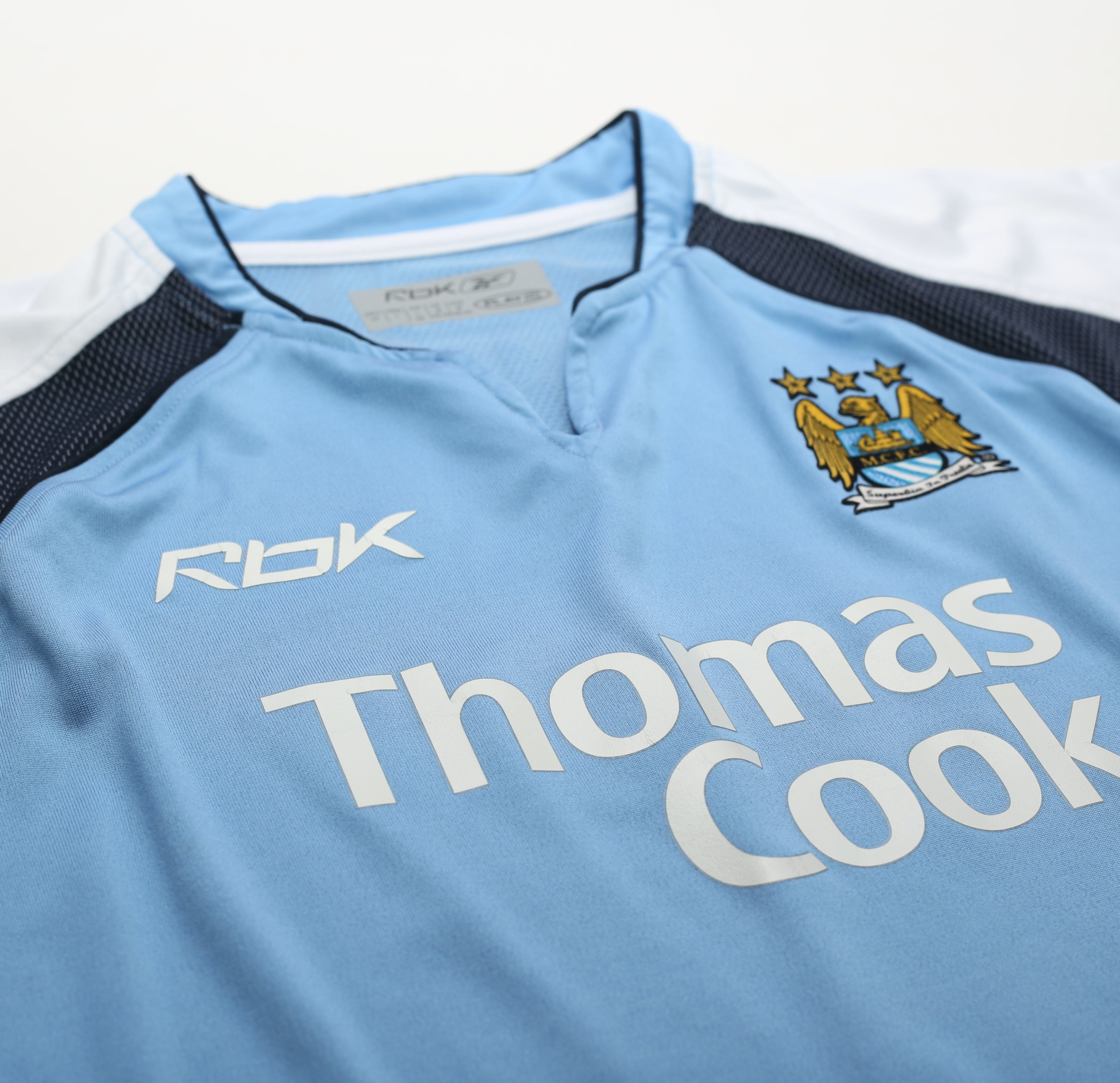 2006/07 SUN JI HAI #17 Manchester City Vintage Reebok Long Sleeve