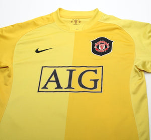 2006/07 VAN DER SAR #1 Manchester United Vintage Nike GK Football Shirt (M)