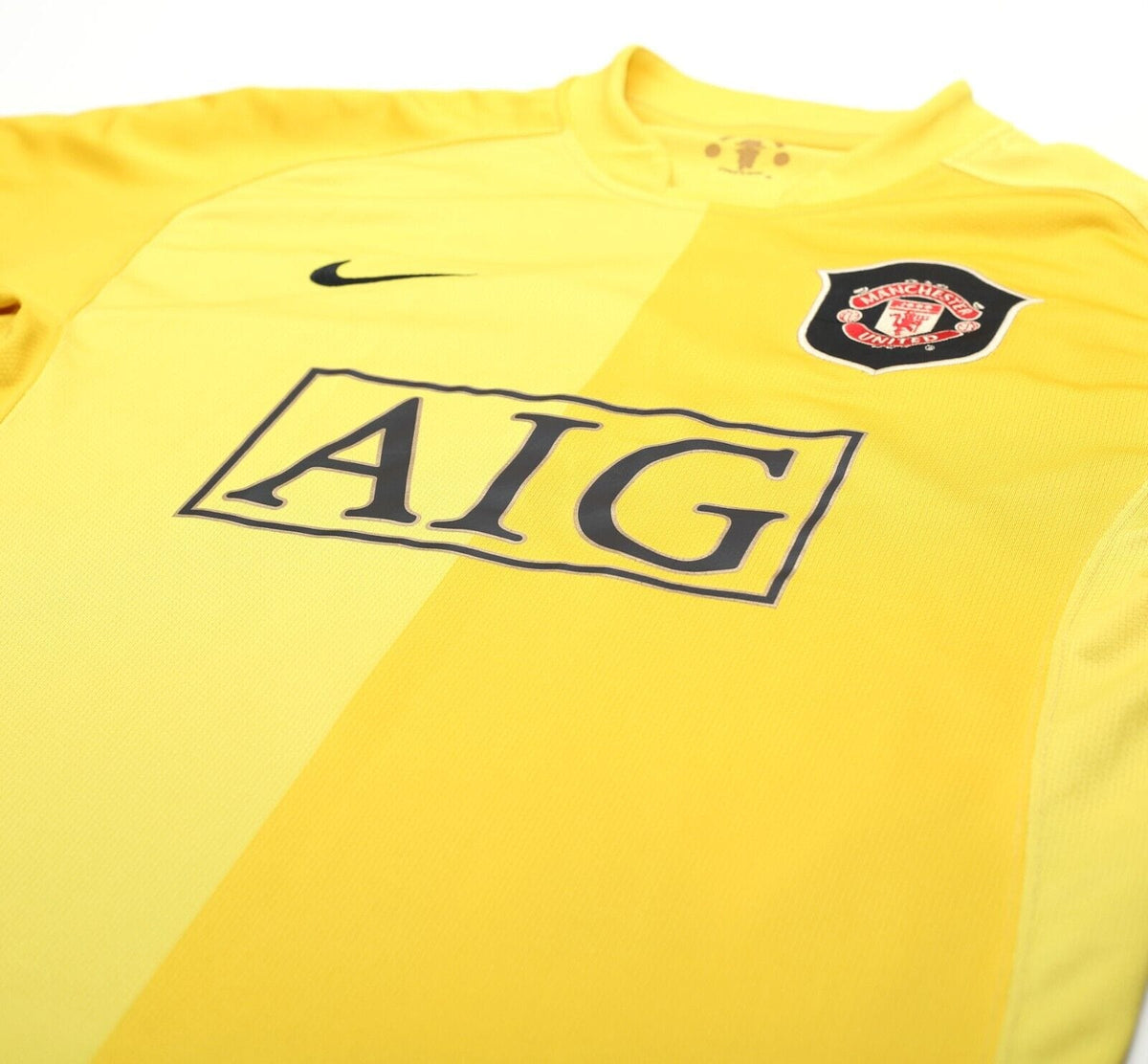 2006/07 VAN DER SAR #1 Manchester United Vintage Nike GK Football Shirt (M)